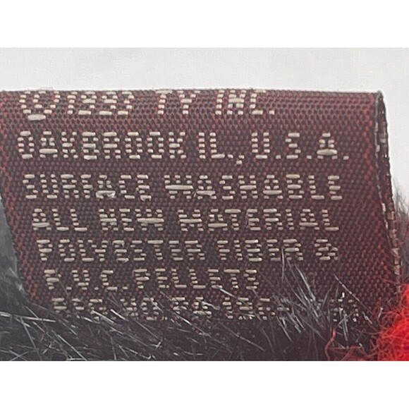 Ty Attic Treasure 8” Ivan Black Teddy Bear Sweater Jointed Plush Stuffed Animal - Picture 10 of 14